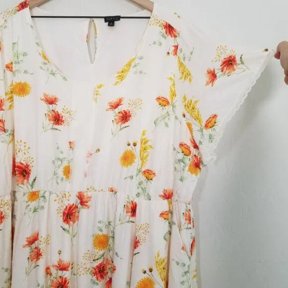Torrid Floral Dress with Pockets Size 4 - Picture 2 of 8